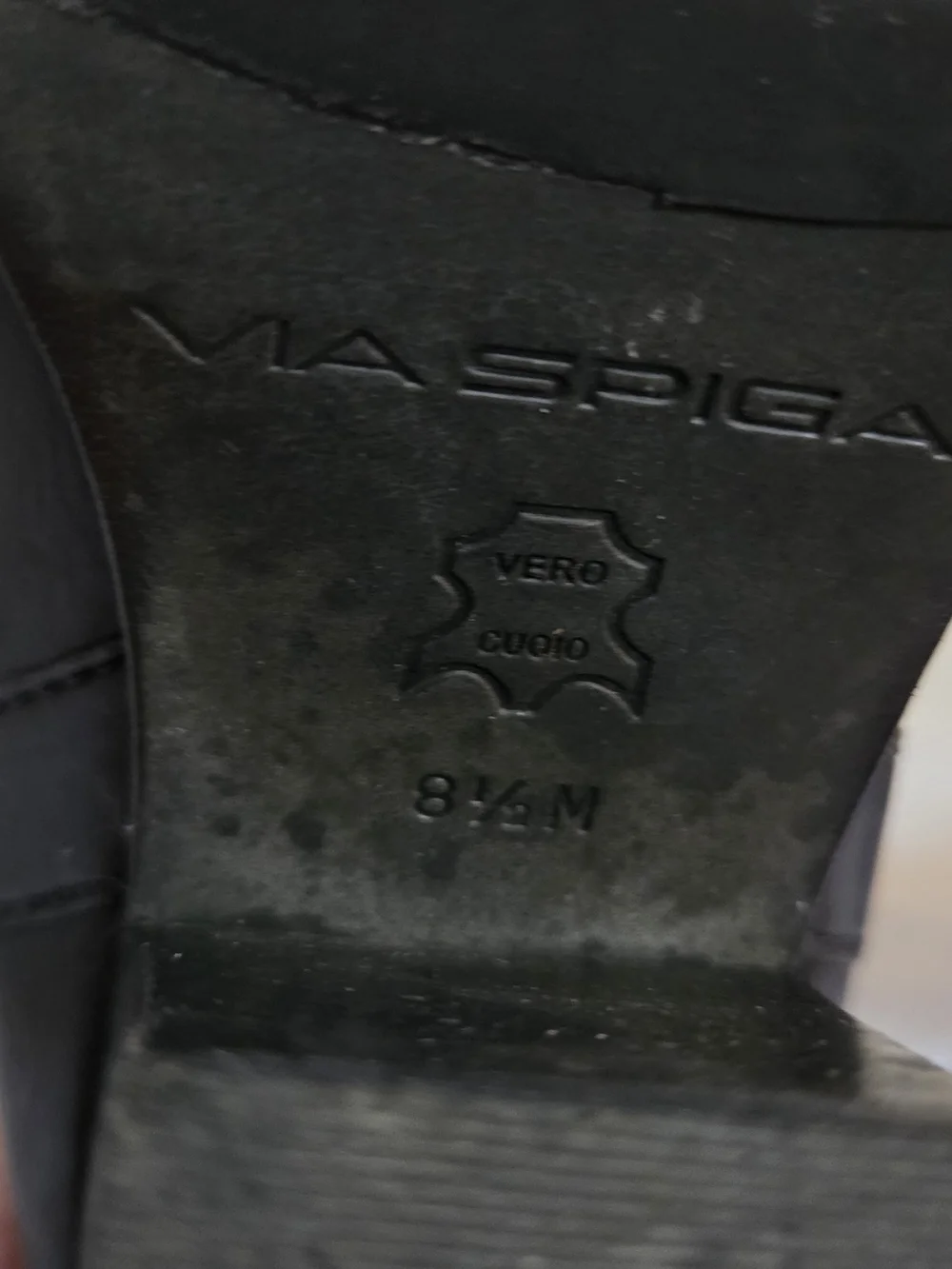 Via Spiga Black Leather Knee High Harness Riding Boots Vero CuoioSize 8.5